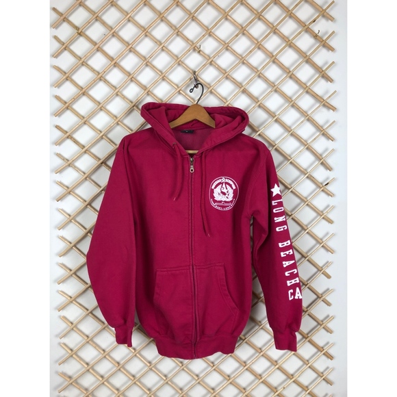 Tops - Queen Mary Long Beach CA Zip Up Sweatshirt